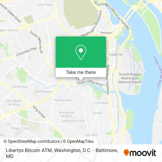Mapa de Libertyx Bitcoin ATM