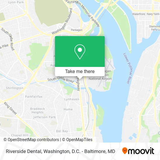 Riverside Dental map