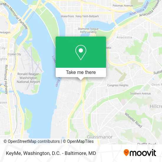 KeyMe map