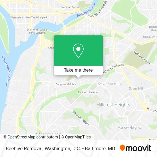 Mapa de Beehive Removal