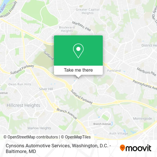 Cynsons Automotive Services map
