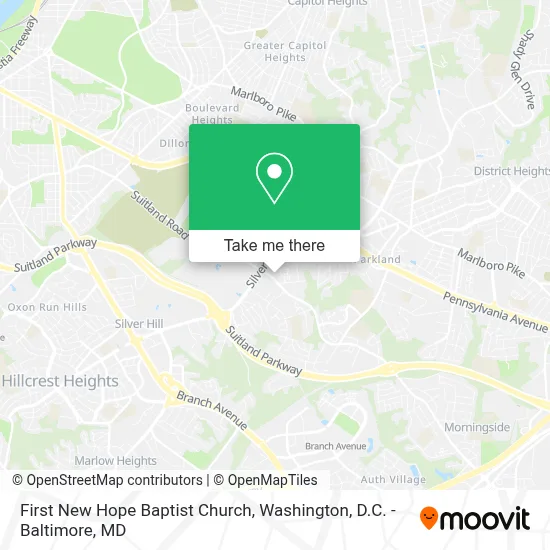 First New Hope Baptist Church map