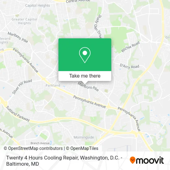 Mapa de Twenty 4 Hours Cooling Repair