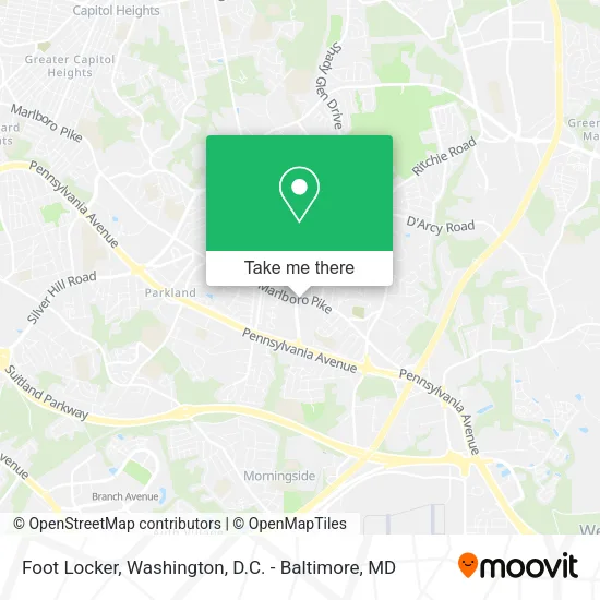 Mapa de Foot Locker
