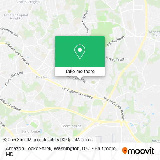 Amazon Locker-Arek map