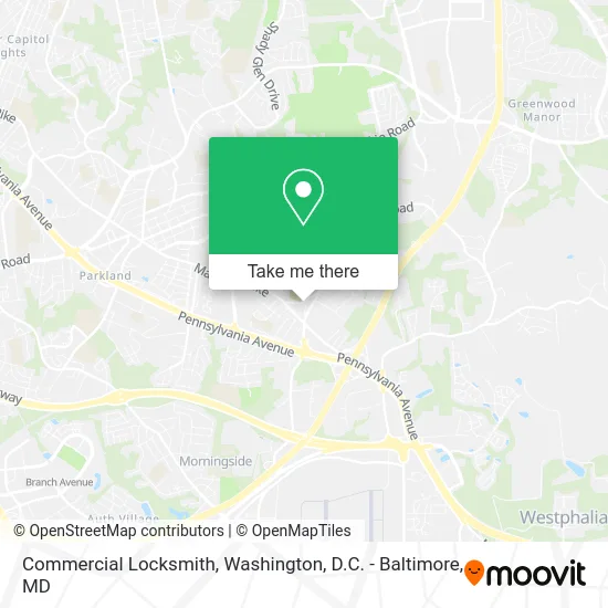 Commercial Locksmith map