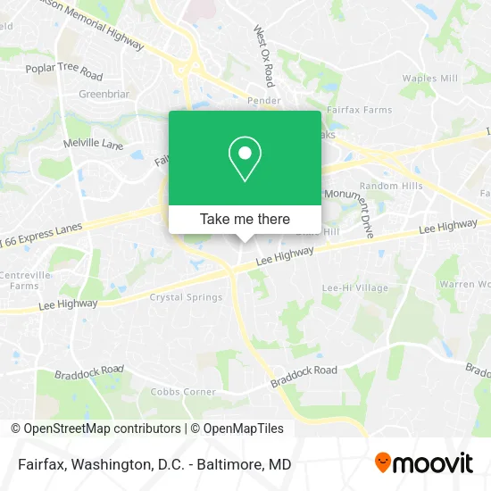Fairfax map