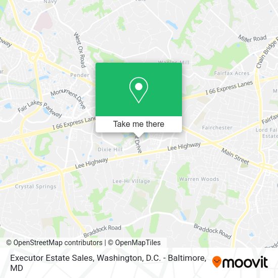 Executor Estate Sales map