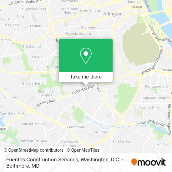 Fuentes Construction Services map