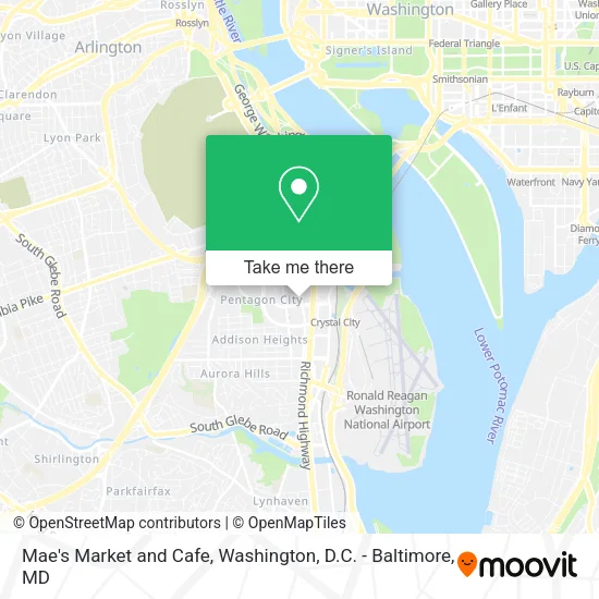 Mae's Market and Cafe map