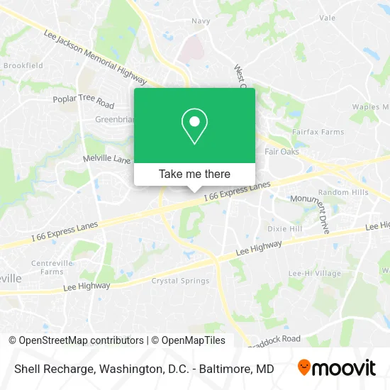 Mapa de Shell Recharge