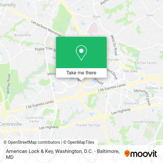 Mapa de American Lock & Key