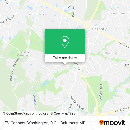 EV Connect map