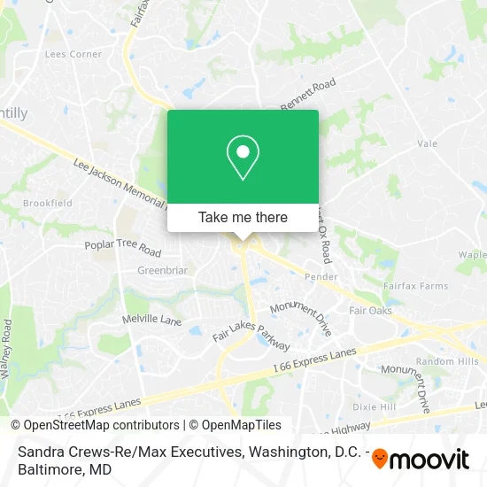 Mapa de Sandra Crews-Re/Max Executives