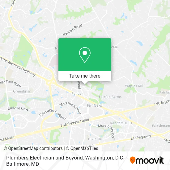 Plumbers Electrician and Beyond map