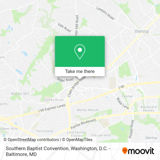 Southern Baptist Convention map