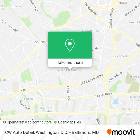 Mapa de CW Auto Detail