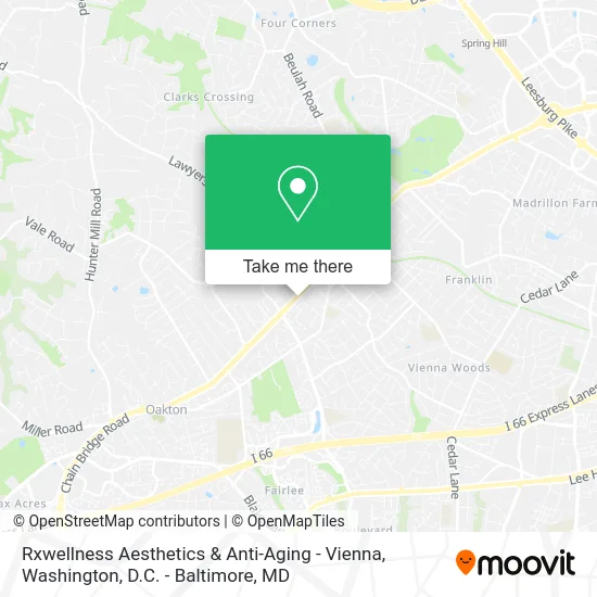 Rxwellness Aesthetics & Anti-Aging - Vienna map