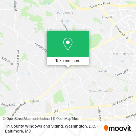 Tri County Windows and Siding map