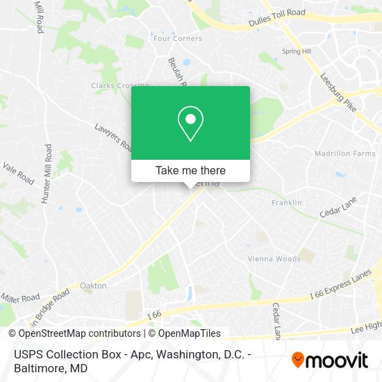 USPS Collection Box - Apc map