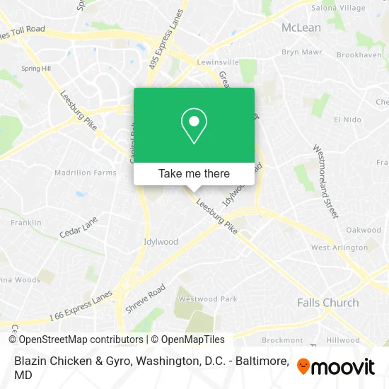 Blazin Chicken & Gyro map