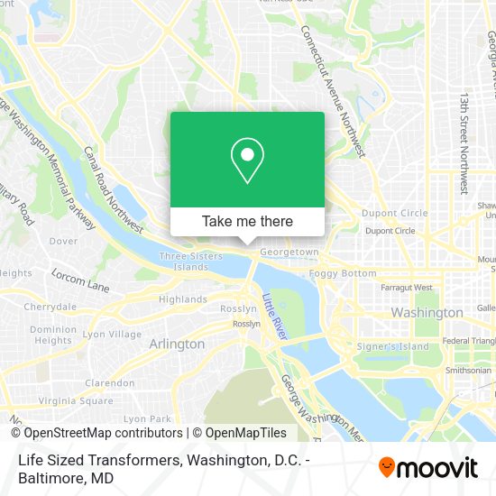 Life Sized Transformers map