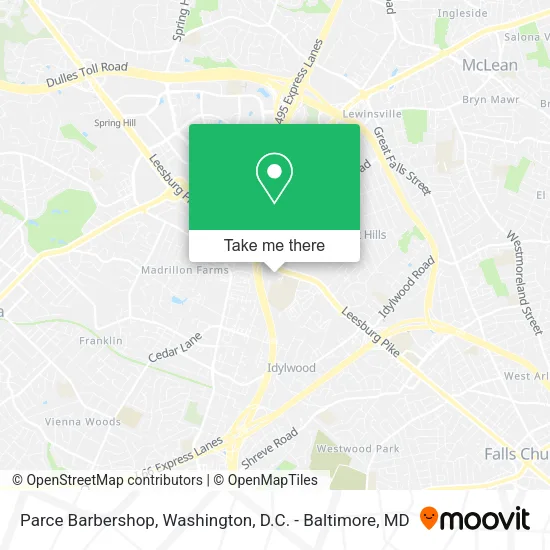 Parce Barbershop map