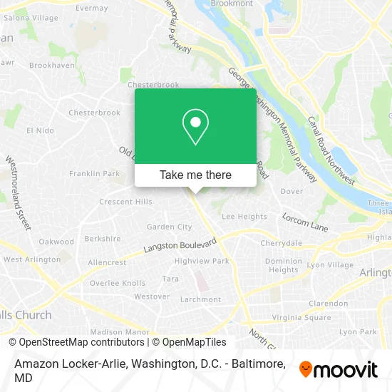 Amazon Locker-Arlie map