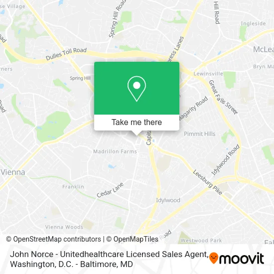 John Norce - Unitedhealthcare Licensed Sales Agent map