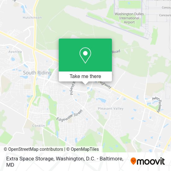 Extra Space Storage map