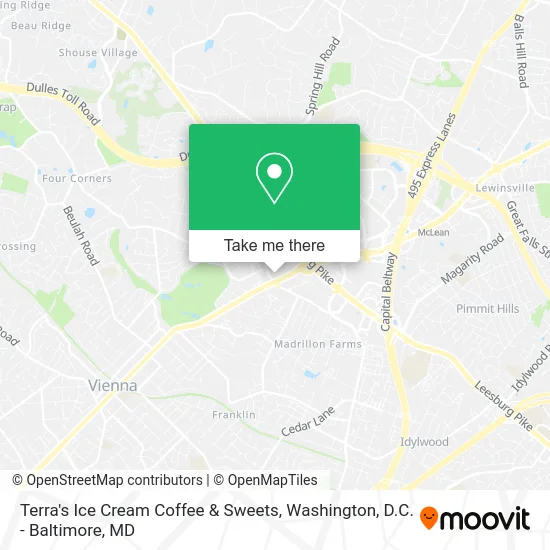 Terra's Ice Cream Coffee & Sweets map