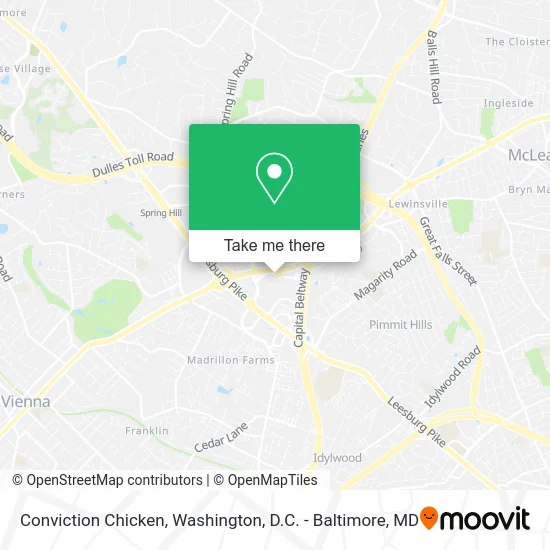 Conviction Chicken map