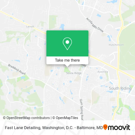 Mapa de Fast Lane Detailing