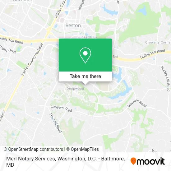 Mapa de Merl Notary Services