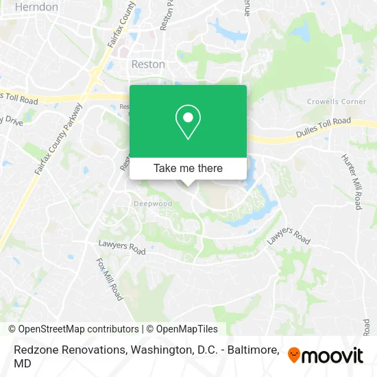 Redzone Renovations map
