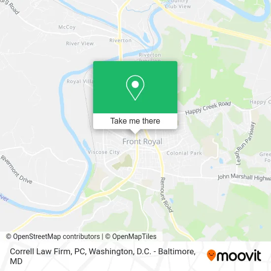 Correll Law Firm, PC map