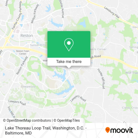 Mapa de Lake Thoreau Loop Trail