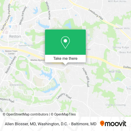 Mapa de Allen Blosser, MD