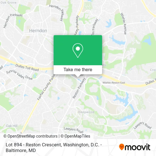 Mapa de Lot 894 - Reston Crescent