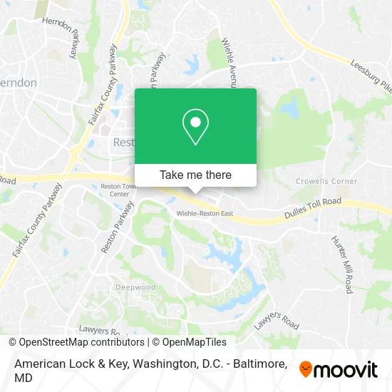 Mapa de American Lock & Key