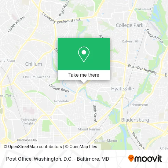 Post Office map
