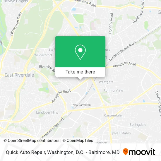 Mapa de Quick Auto Repair