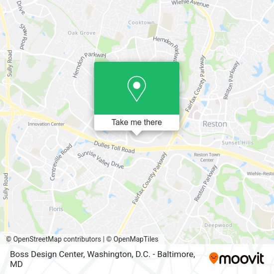 Boss Design Center map