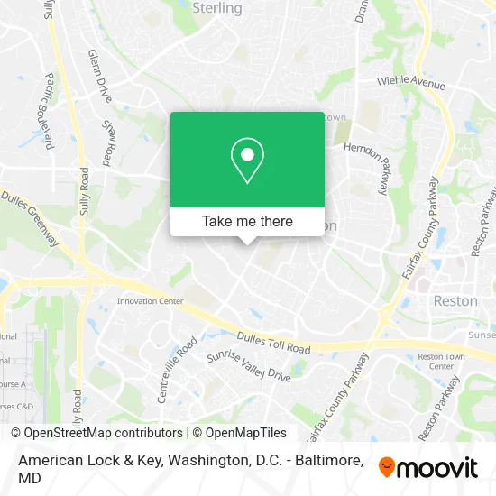 American Lock & Key map