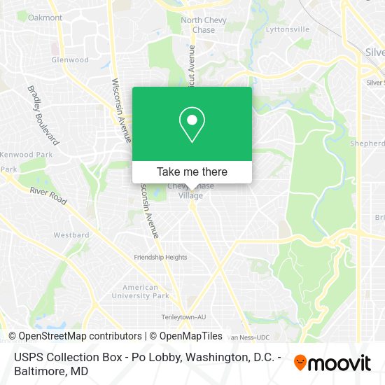 USPS Collection Box - Po Lobby map