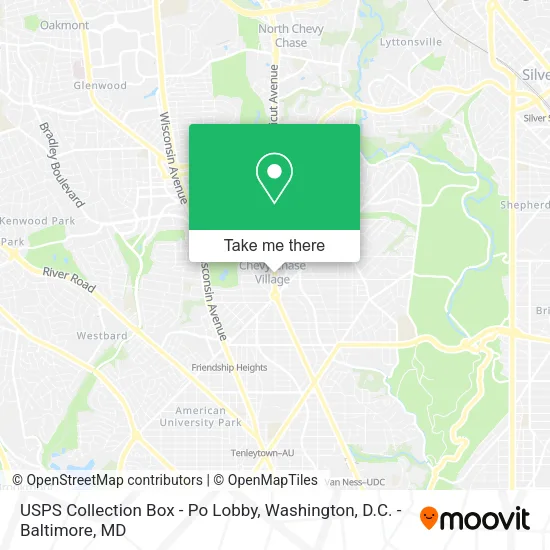 USPS Collection Box - Po Lobby map
