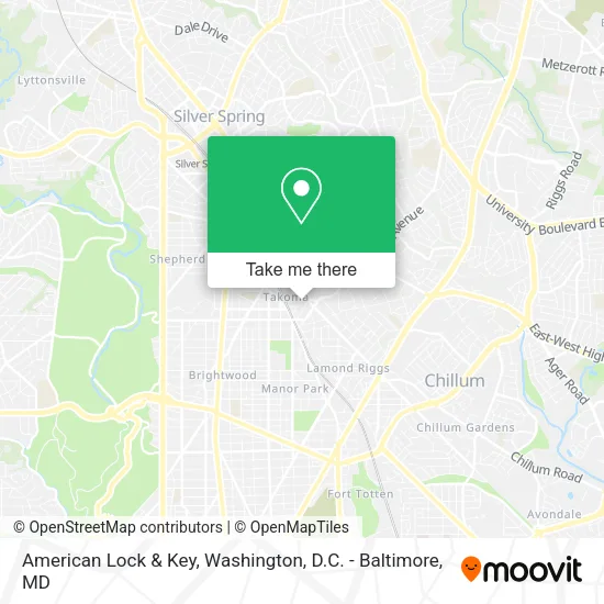 Mapa de American Lock & Key