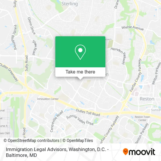 Immigration Legal Advisors map
