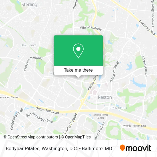 Bodybar Pilates map