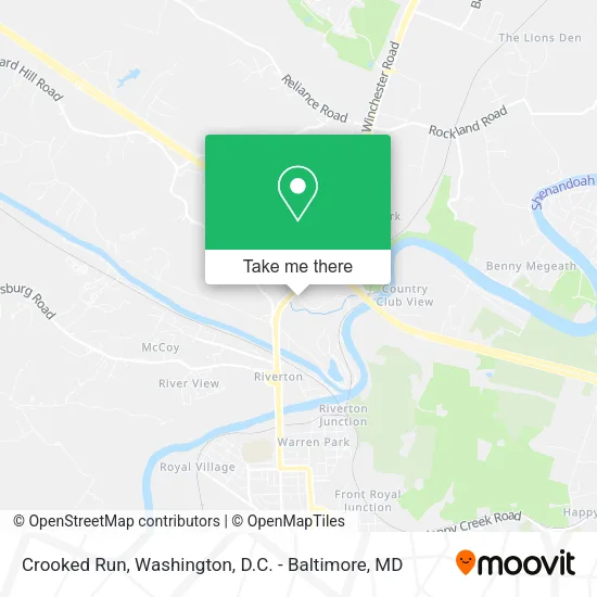 Crooked Run map